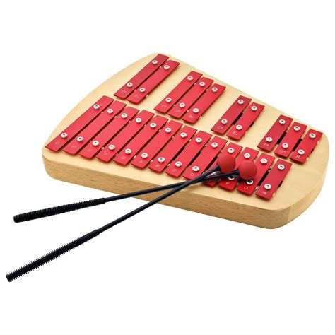 wooden box with metal keys instrument|MUSICUBE 23 Metal Keys Soprano Glockenspiel for Adults.